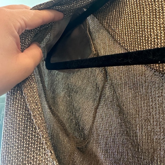 Amuse Society gold body suit with shoulder pads - Picture 4 of 4